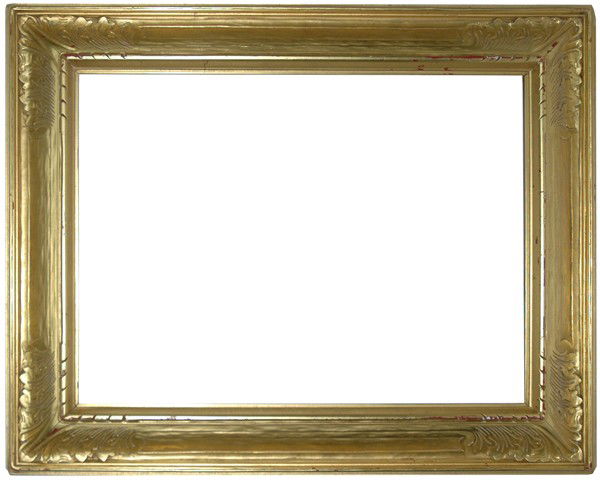 Replica frame - American, Arts & Crafts-style, han: Replica frame - American, Arts & Crafts-style, hand carved & gilded frame, late Newcomb-Macklin Size: 18 x 24 x 4 Condition: Good condition