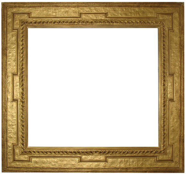 Replica frame - American, Dutch-style Stanford Whi: Replica frame - American, Dutch-style Stanford White frame with crossetted corners Size: 36 x 39 x 8 Condition: Excellent condition