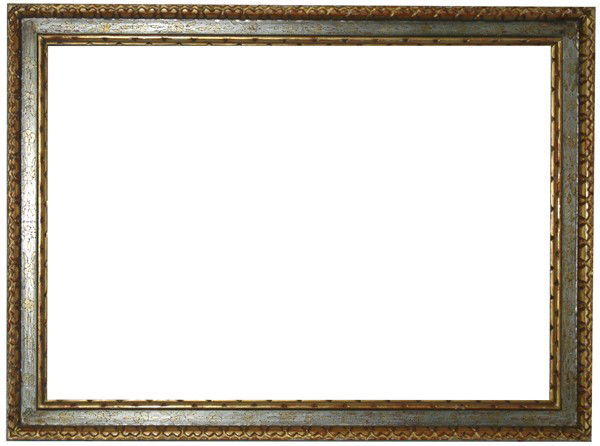 American, 20th Century, Arts & Crafts, hand carved: American, 20th Century, Arts & Crafts, hand carved, silver gilded cassetta frame with punchwork, by Max Kuehne Size: 19 1/2 x 27 1/2 x 2 Condition: Excellent condition