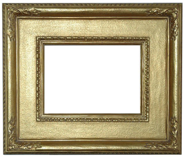 Replica frame - American, Arts & Crafts-style, han: Replica frame - American, Arts & Crafts-style, hand carved & gilded cassetta frame by Lowy Size: 6 1/2 x 8 1/2 x 3 1/2 Condition: Excellent condition
