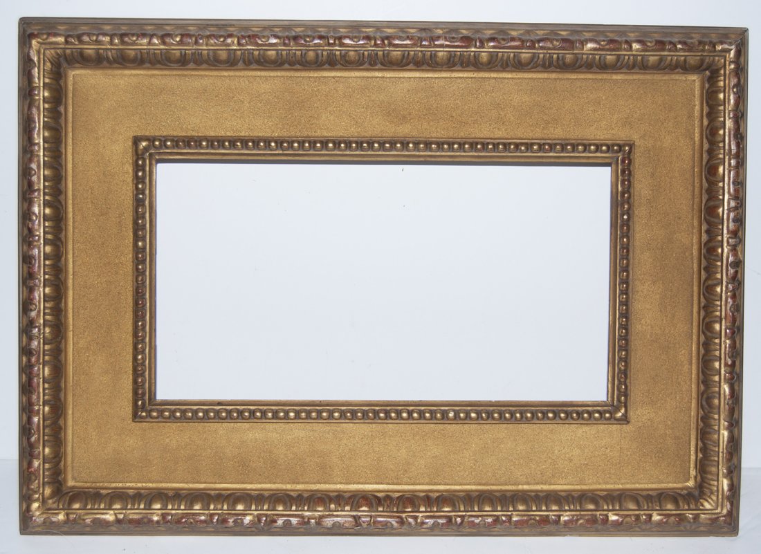 Italian 18th C. cassetta frame: Italian 18th C. hand carved and gilded casetta frame 8 x 15 W: 4.5