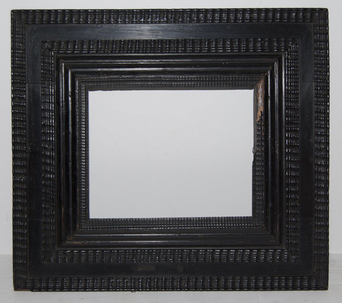 Dutch 17th C. ripple frame: Dutch 18th C. hand carved ripple style frame 9 x 11 W: 5
