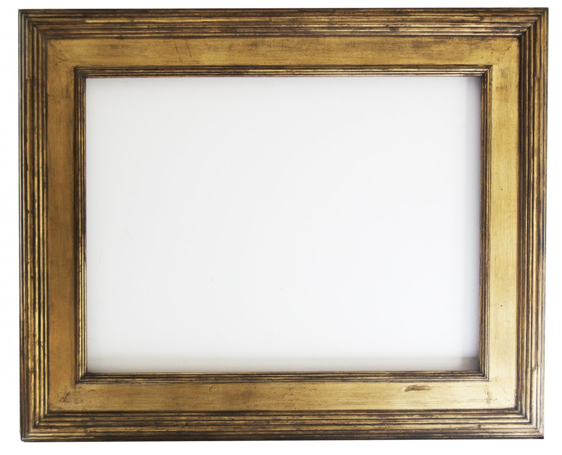 American 20th C. Whistler frame by Newcomb Macklin: American 20th C. hand shaped and gilded Whistler style frame by Newcomb Macklin 22 x 30 W: 5