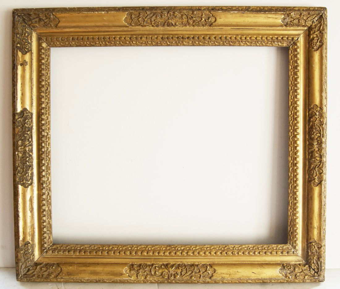 English 18th C. Lely frame: English 18th C. hand carved and gilded Sir Peter Lely stlyle frame 20 x 24 W: 4