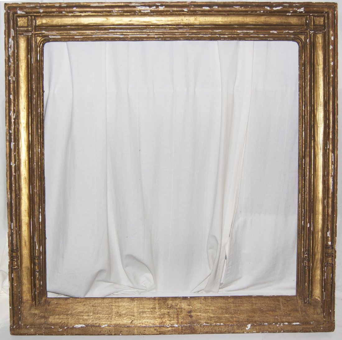Italian 18th C. hand carved and gilded Tabernacle frame: Italian 18th C. hand carved and gilded Tabernacle style frame 35 x 35 W: 5