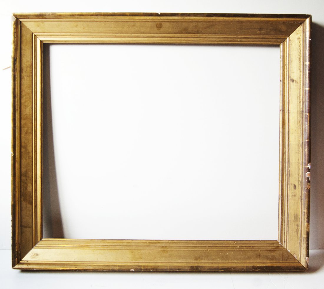 American 19th C. gilded Sully bevelled frame (1 of 1)