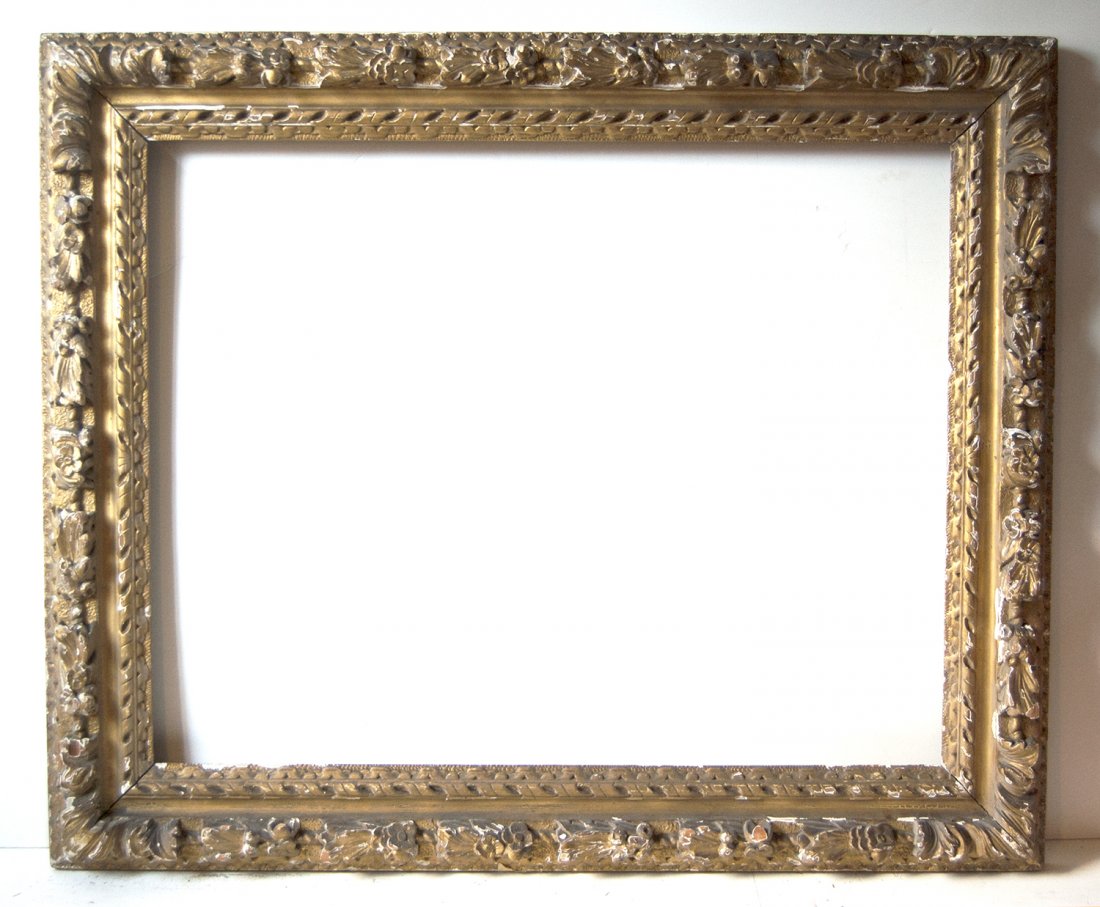 French 18th C. hand carved Louis XIII frame (1 of 1)