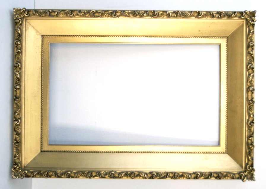 American 19th C. gilded bevelled panel frame (1 of 1)