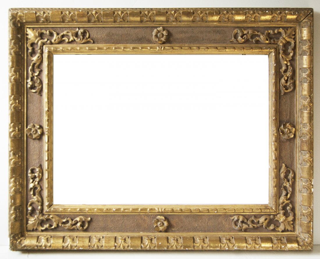 Large Italian 18th C. hand carved Cassetta frame (1 of 1)