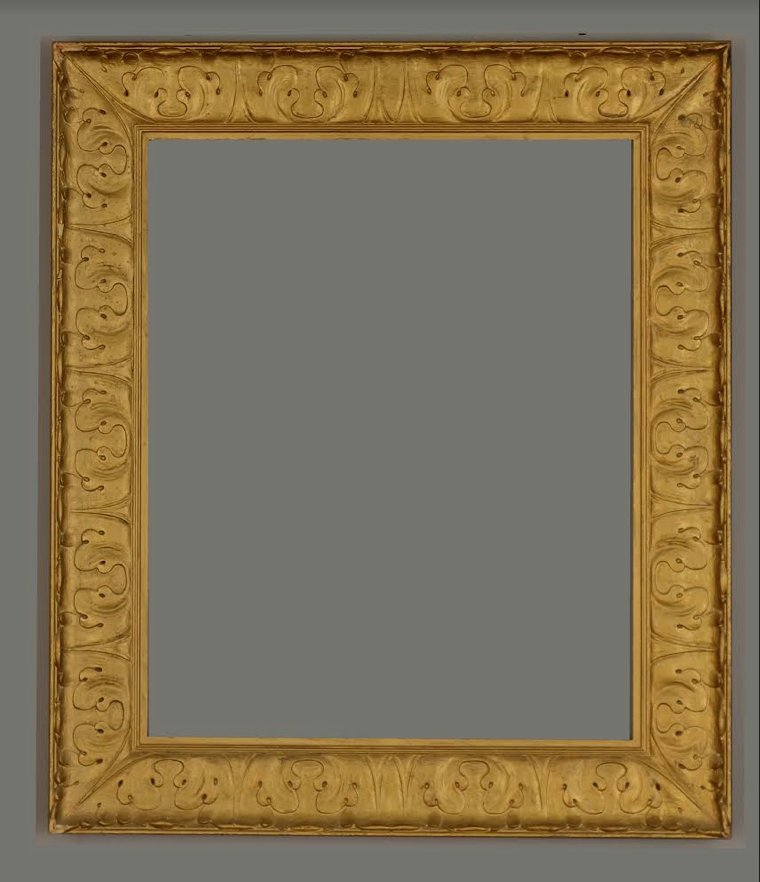 American 20th C. applied ornament & bronzed frame (1 of 1)