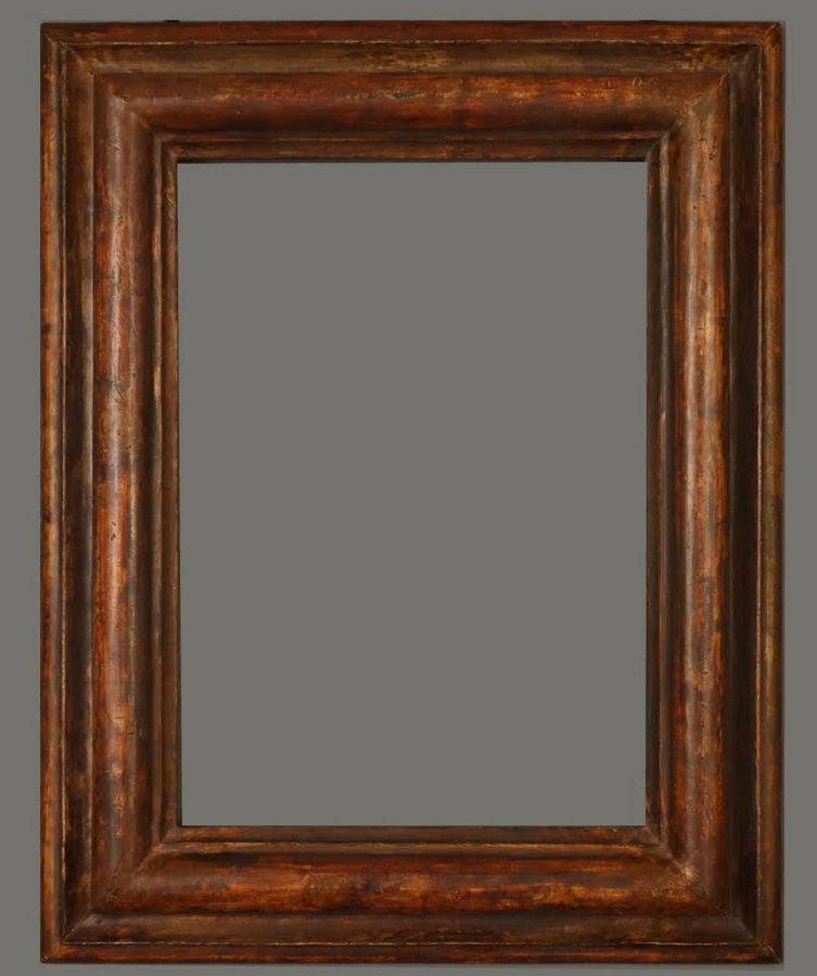 Italian 18th C. hand shaped, polychromed frame (1 of 1)