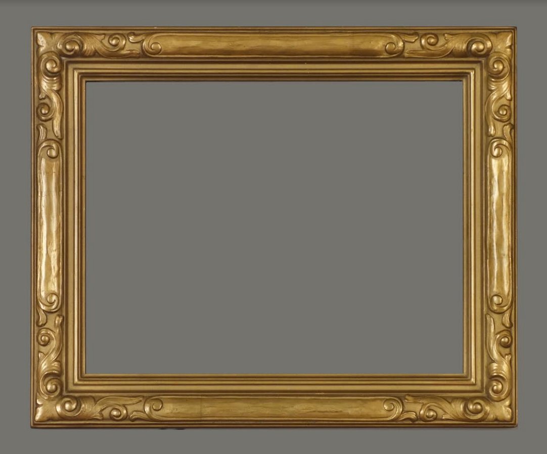 American early 20th C. carved frame by Newcomb-Macklin (1 of 1)
