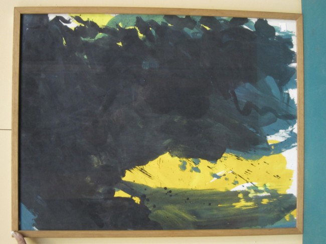 SMITH, KIMBER (American, NY, 1933-1981): Gouache on paper. Abstract expressionist composition. Pencil signed, dated 1959 lower right. 26 x 20"