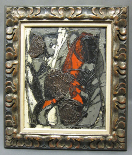 VENARD, CLAUDE (FRENCH, 1913-1999): Acrylic on canvas. Modern still Life. Signed lower center. 16 x 13."