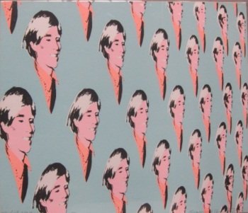 BERNSTEIN, RICHARD (1939-2002, American): Colored screen print titled: "Andy Warhol Paper." Signed lower right in pencil Richard Bernstein. Titled lower left in pencil and dated 1973, artist proof. Mounted in an acrylic frame. 28.25" H x 33"