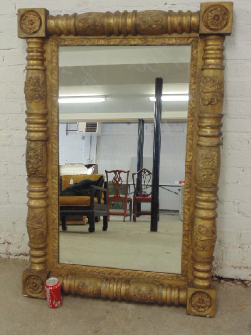 Antique gilt framed mirror (1 of 6)