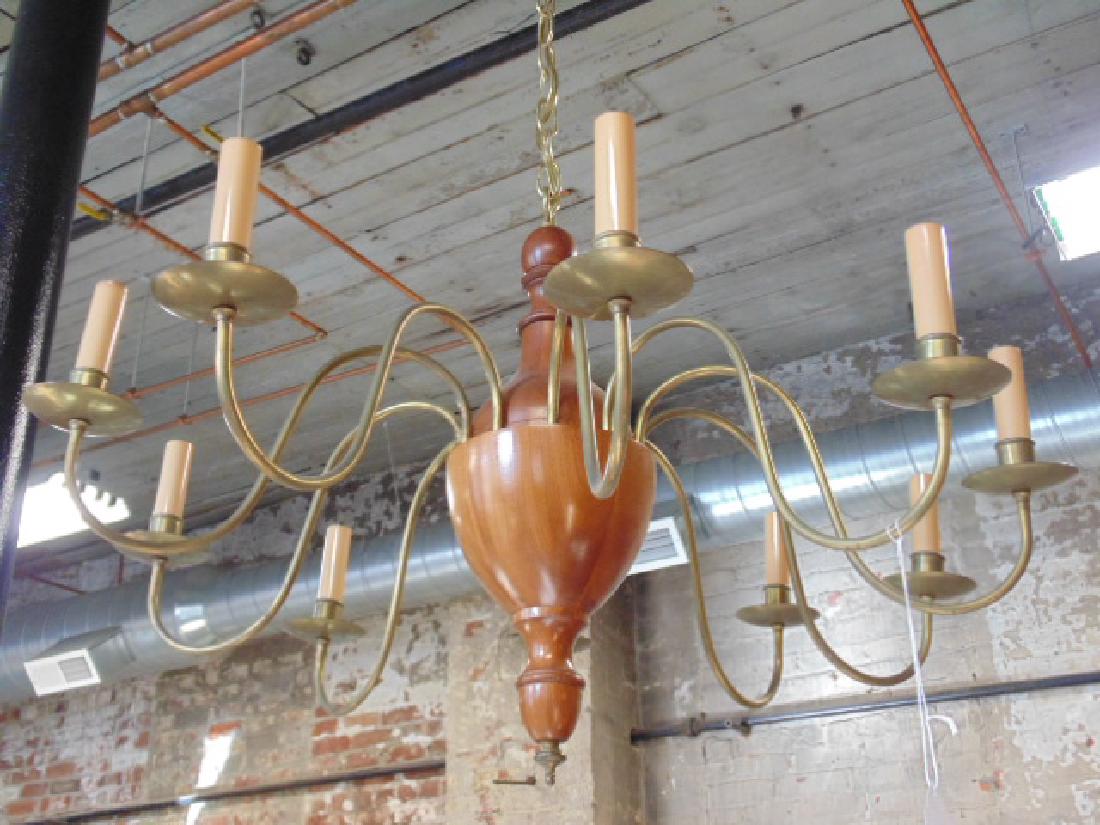 Parzinger style Mid Century hanging fixture (1 of 6)