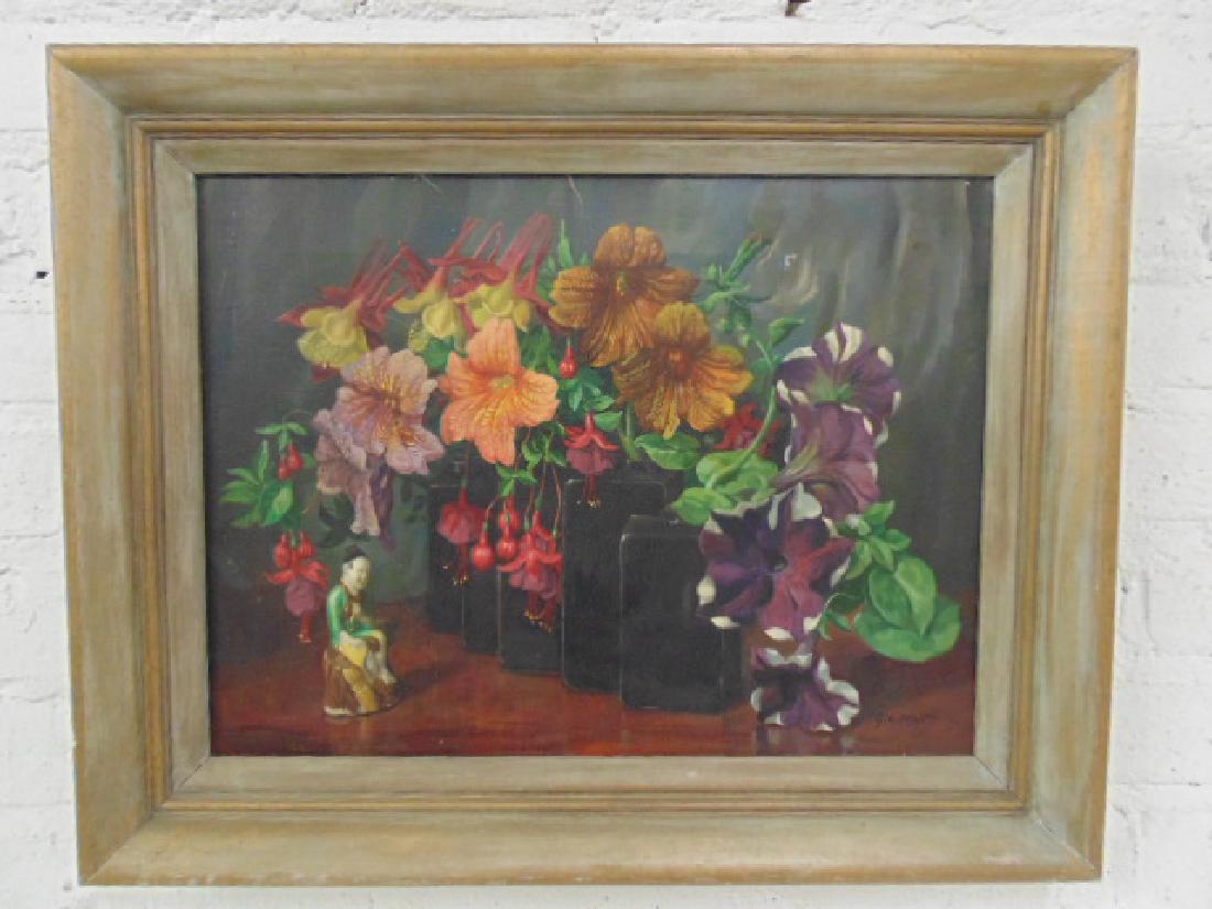 Painting, "Garden Flower Harmony",  George L. Nelson (1 of 8)