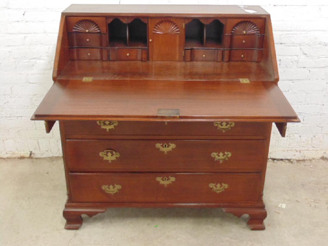 Mahogany Chippendale slant front desk (1 of 7)
