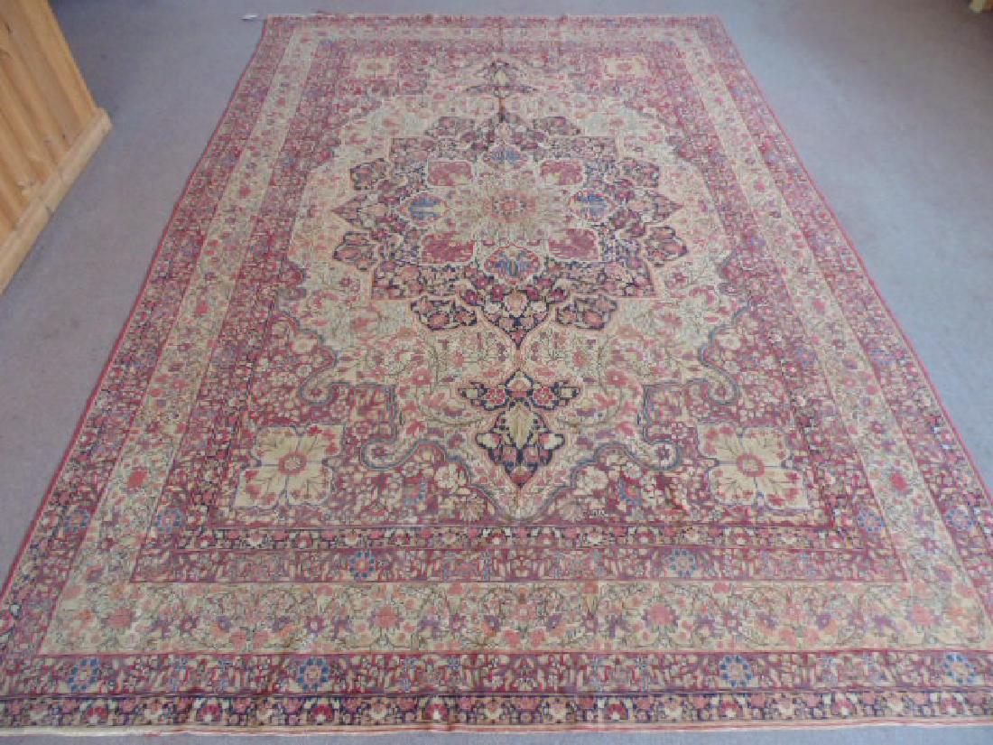 Persian room size carpet, center medallion (1 of 8)