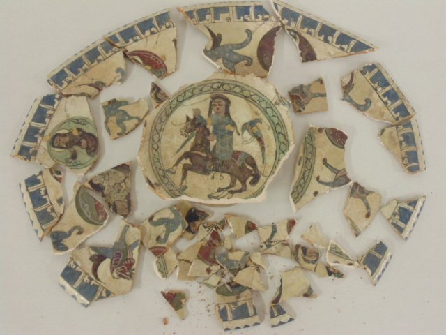 Shards from early Persian pottery piece (1 of 5)