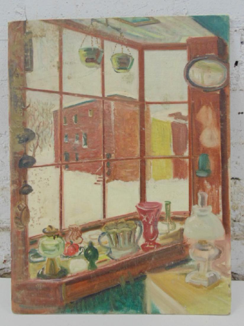 Painting, Antique shop Cold Spring, M. Kelly (1 of 6)