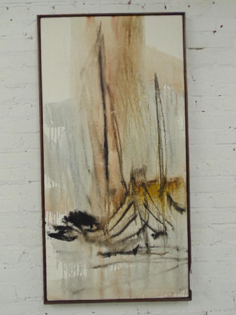 Painting, sailboat, signed Gino Hollander (1 of 6)