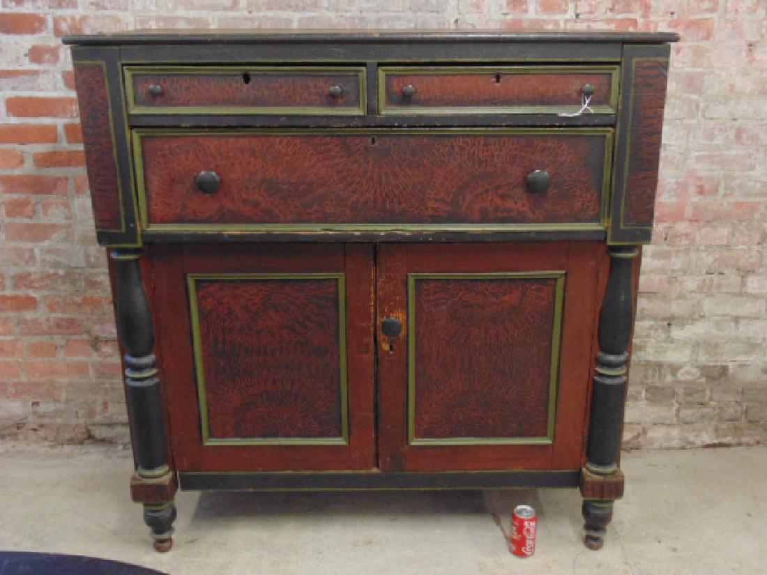 Paint decorated country cupboard (1 of 6)