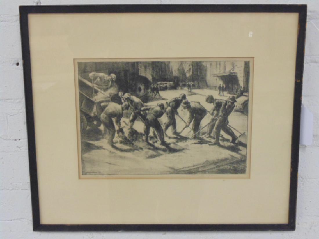 Print, "Asphalt Workers",  William Wolfson, 1928 (1 of 6)