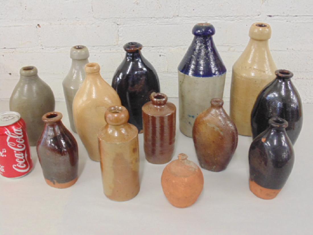 Collection stoneware flasks (1 of 8)