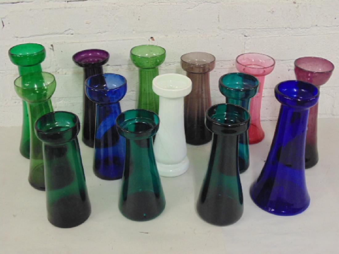 14 early glass hyacinth vases (1 of 7)