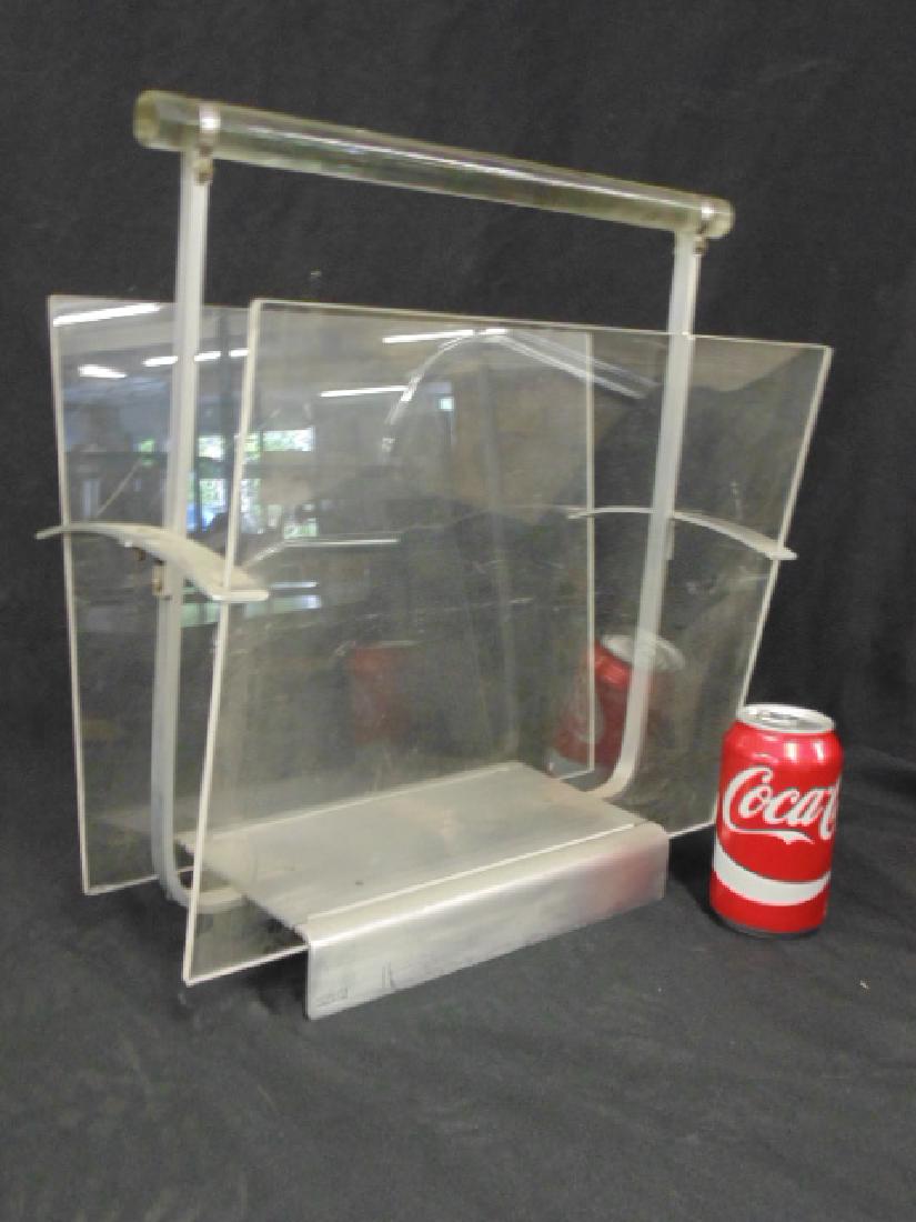 Lucite magazine holder, Benduro, Paul Lobel Design (1 of 5)