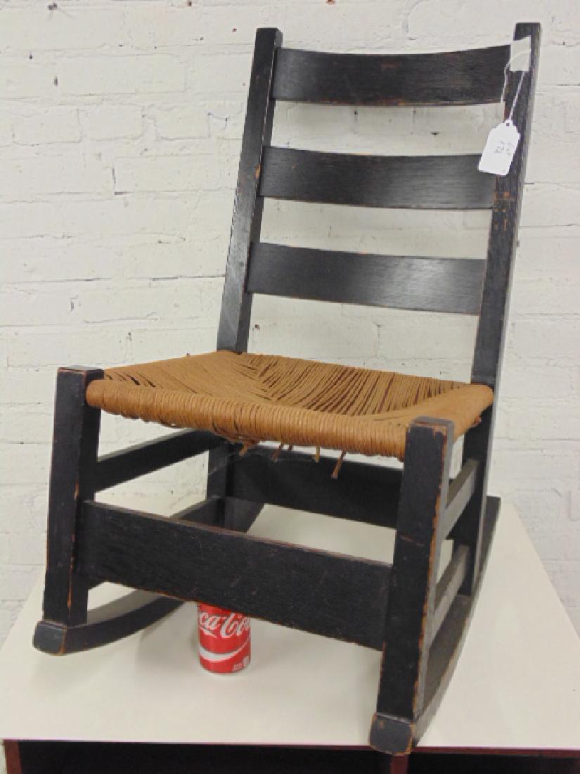 Stickley arts & crafts mission rocker (1 of 5)