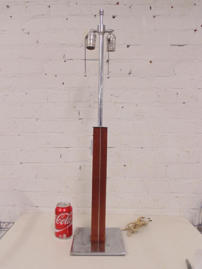 1960's walnut table lamp by Walter von Nessen (1 of 8)