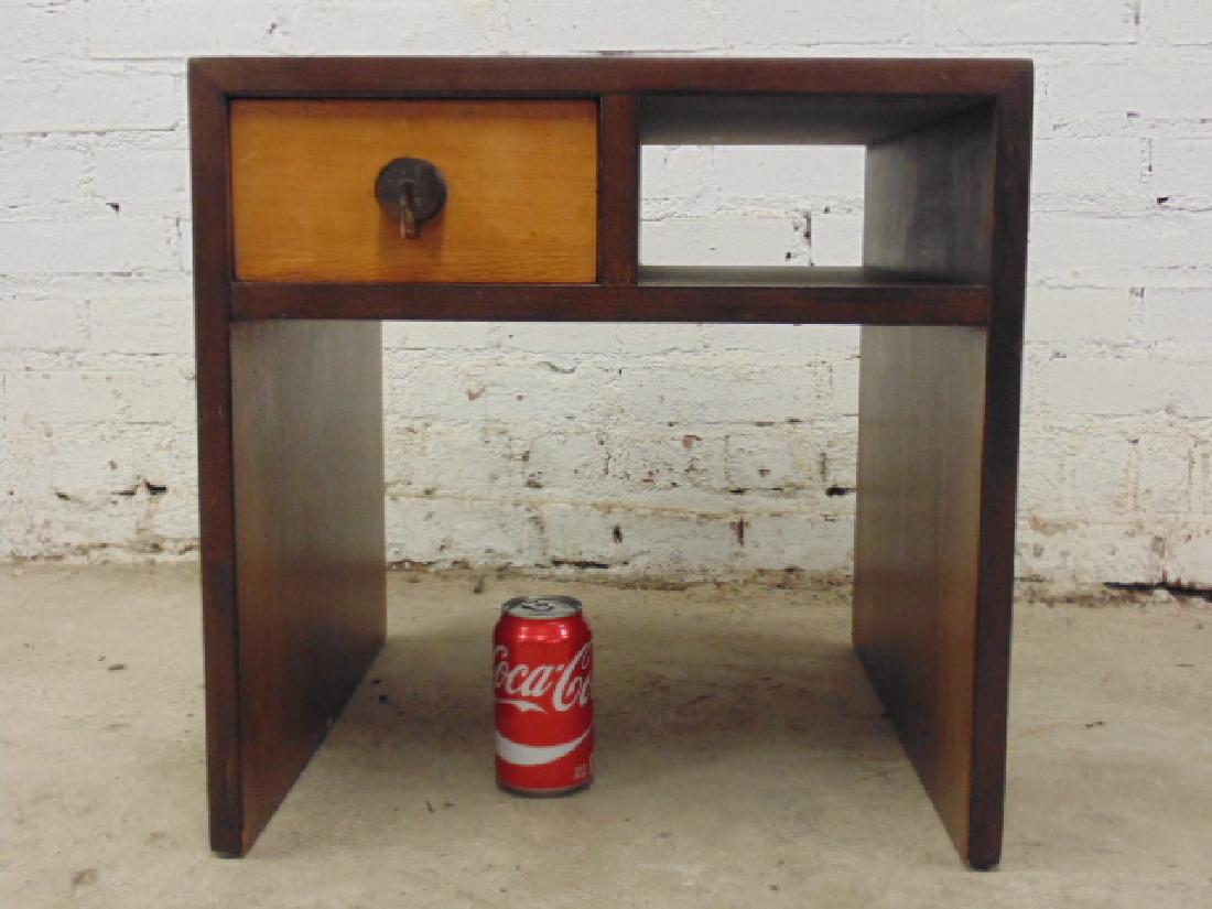 Gilbert Rohde for Herman Miller nightstand: Gilbert Rohde for Herman Miller single drawer nightstand, top is 18" by 18", height is 18.5"