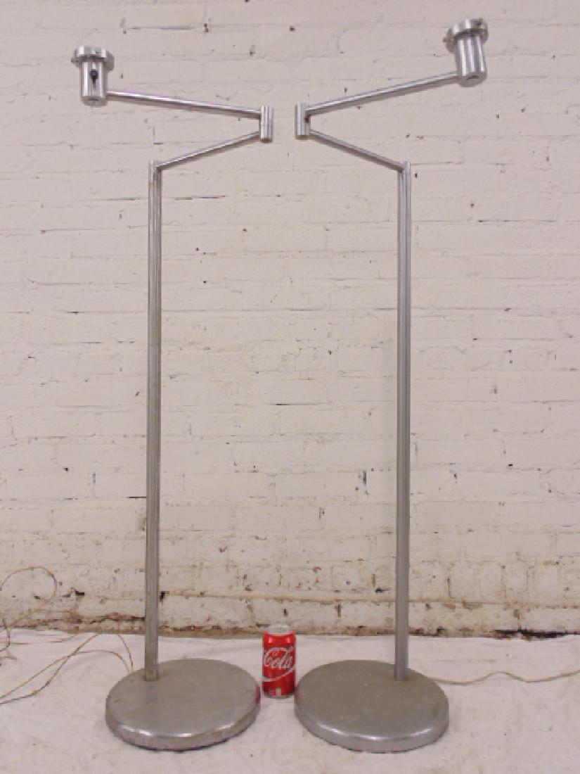Pair Walter von Nessen swing arm floor lamps (1 of 9)