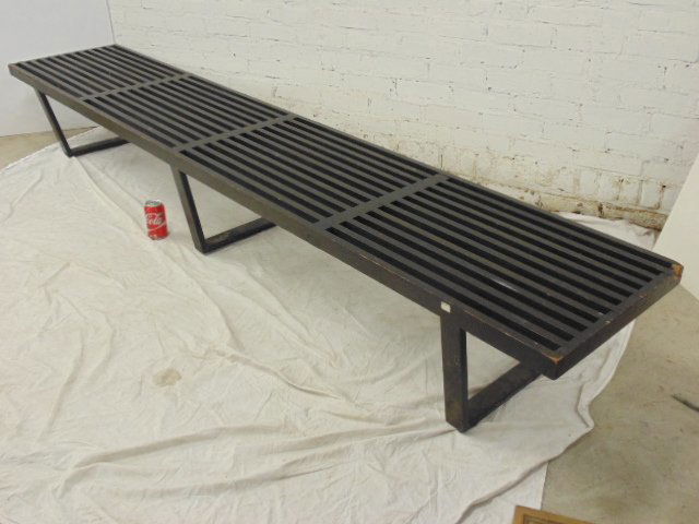 George Nelson for Herman Miller bench, 8.5 feet long (1 of 8)