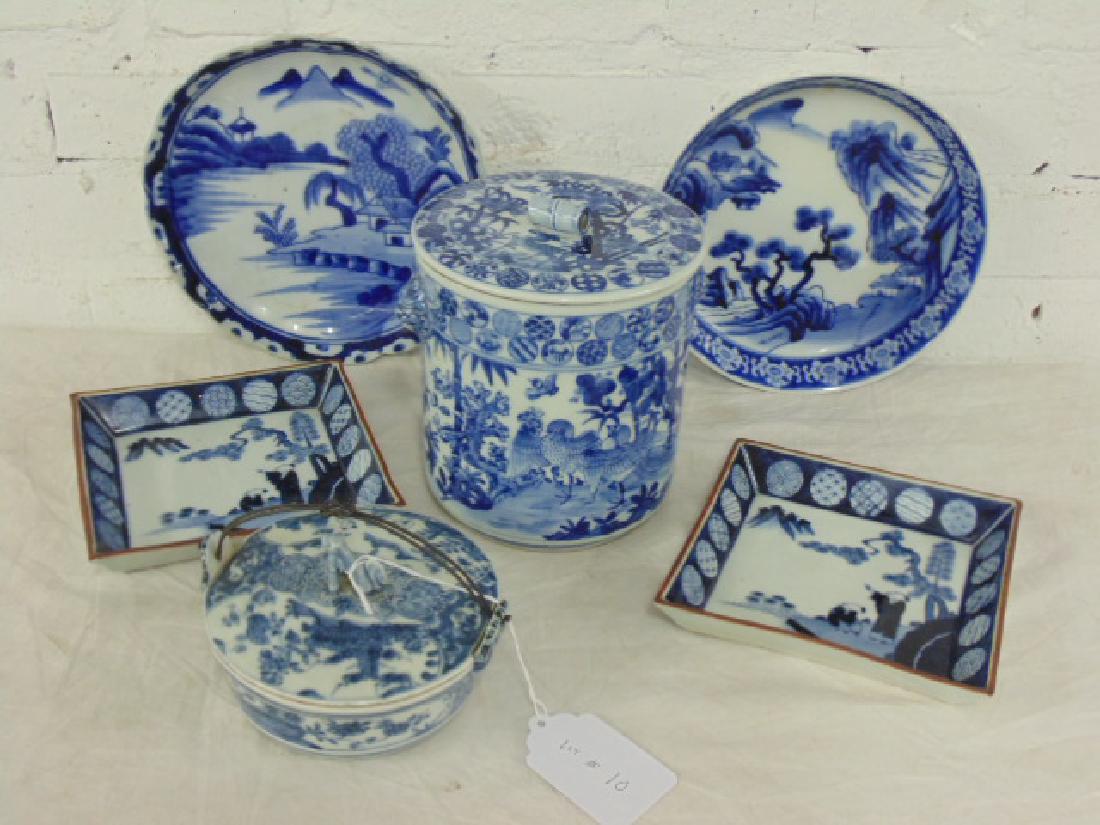 Group Lot of Chinese Blue & White Porcelain (1 of 10)