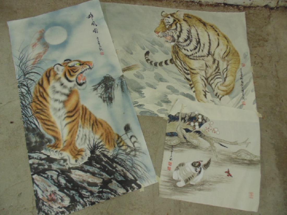 Lot 3 Chinese Ink and Watercolor Paintings (1 of 8)