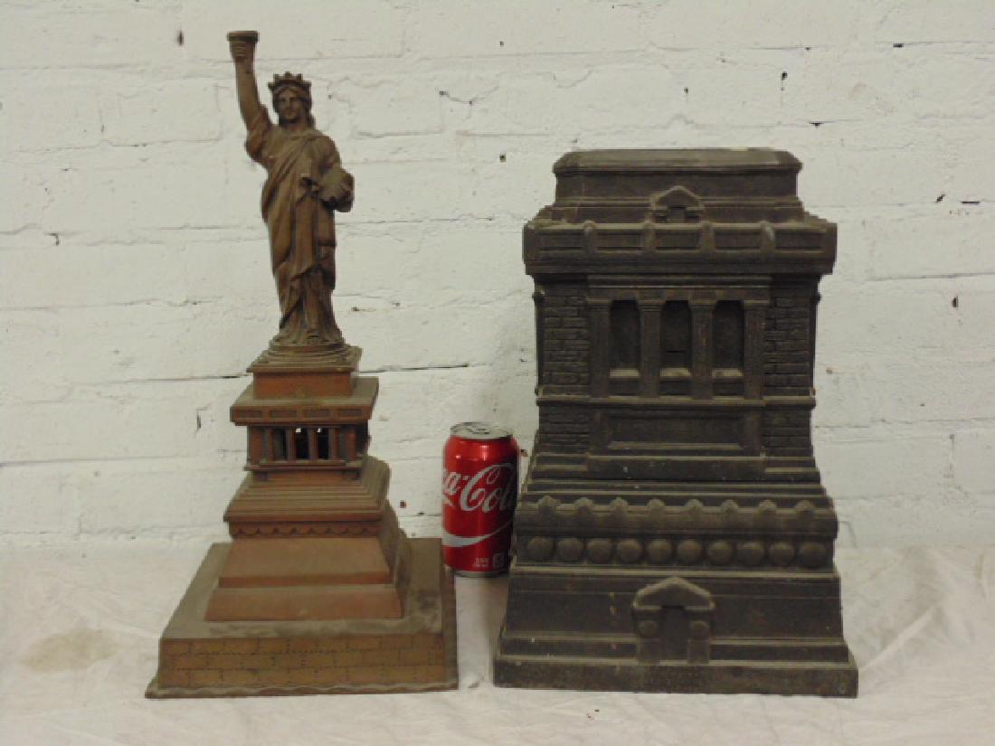 Bronze Statue of Liberty with a non matching base (1 of 8)