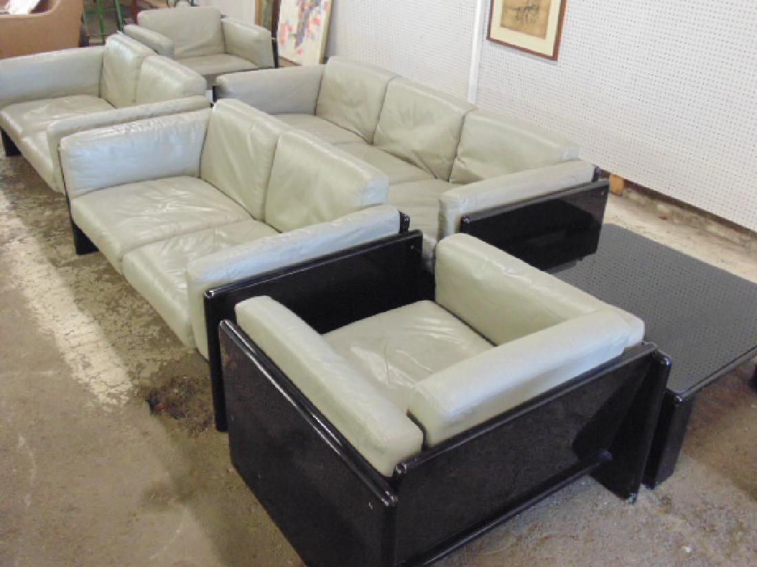 Italian Leather Sofa Set Suite by Studio Simon (1 of 8)