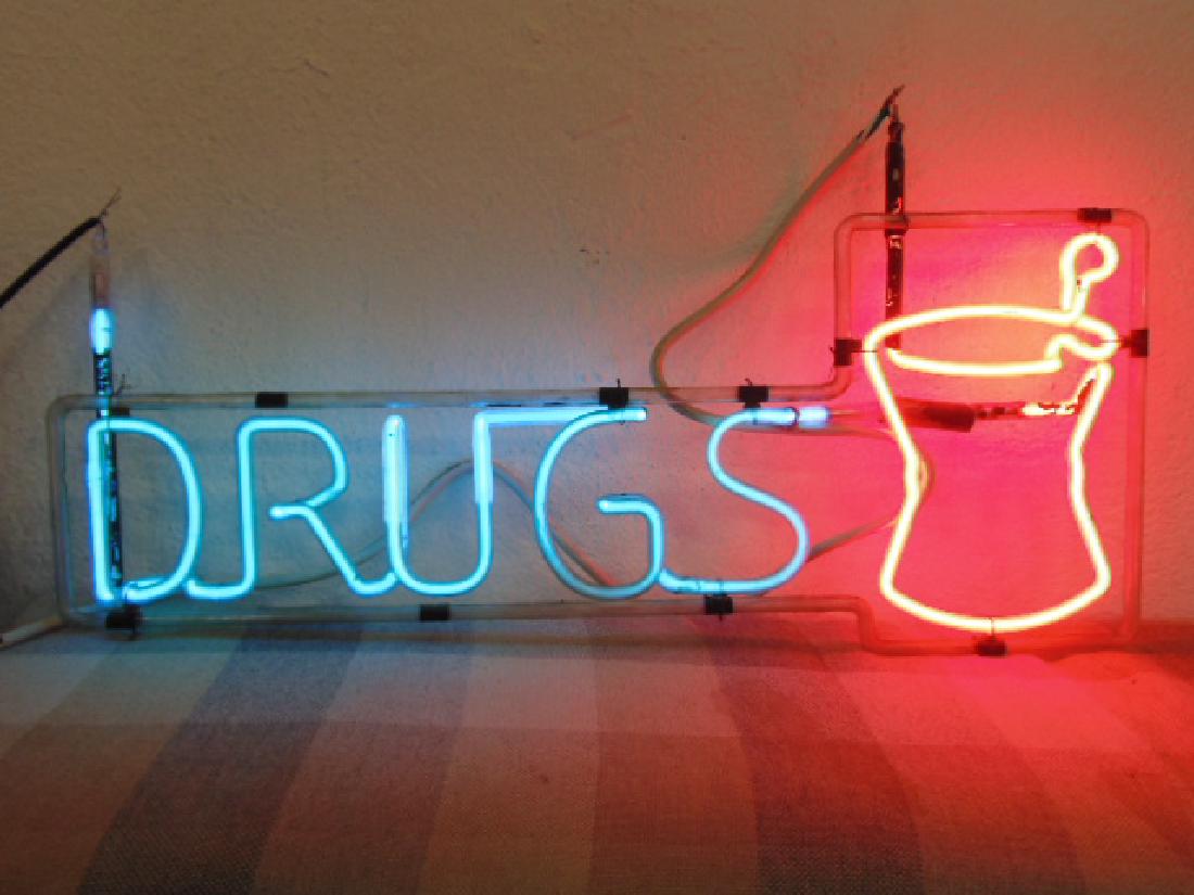 Neon Advertising Sign Pharmacy Drugs (1 of 6)