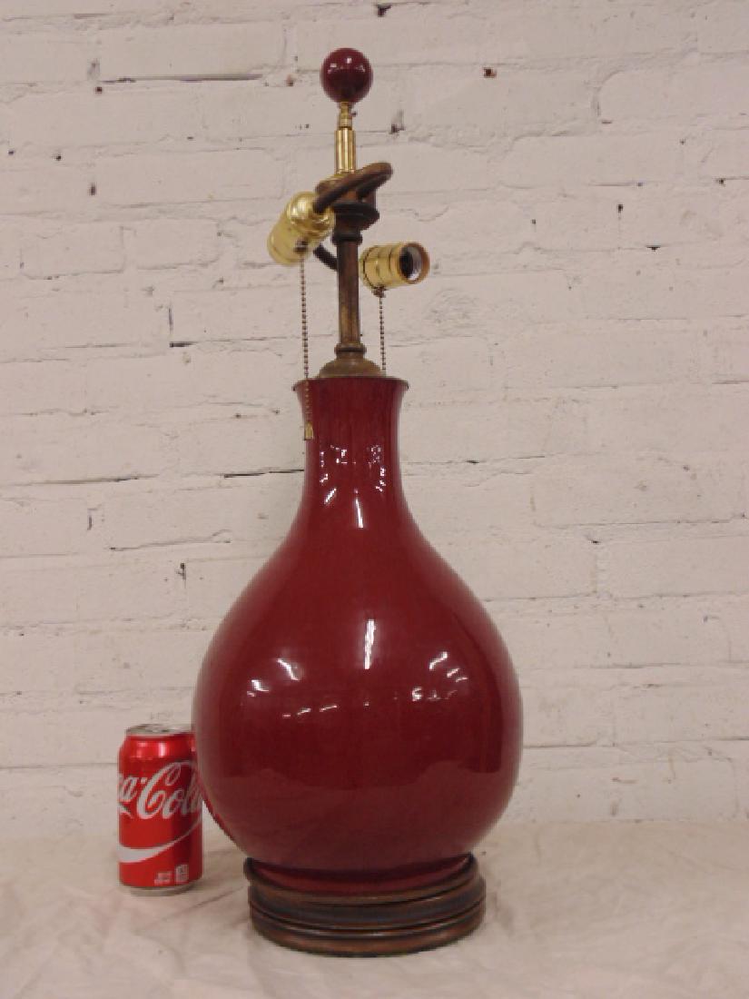 Sang de boeuff, oxblood table lamp (1 of 4)