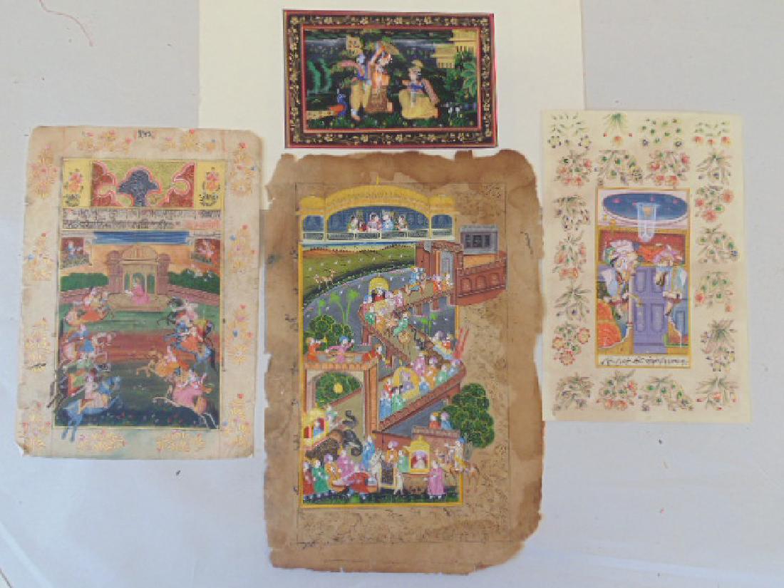 Lot 3 illustrated Indo-Persian pages (1 of 10)