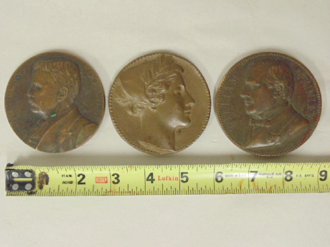 3 bronze medallions,  McKinley, Roosevelt, Catskill (1 of 8)
