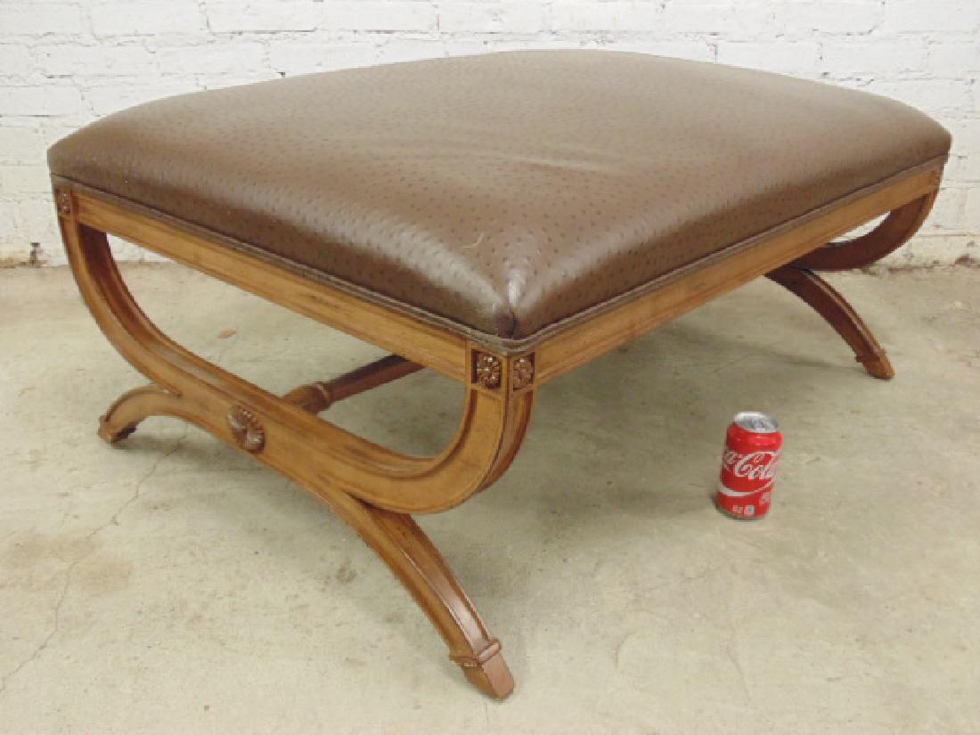 Faux leather oversized ottoman, Greenbaum interiors (1 of 6)