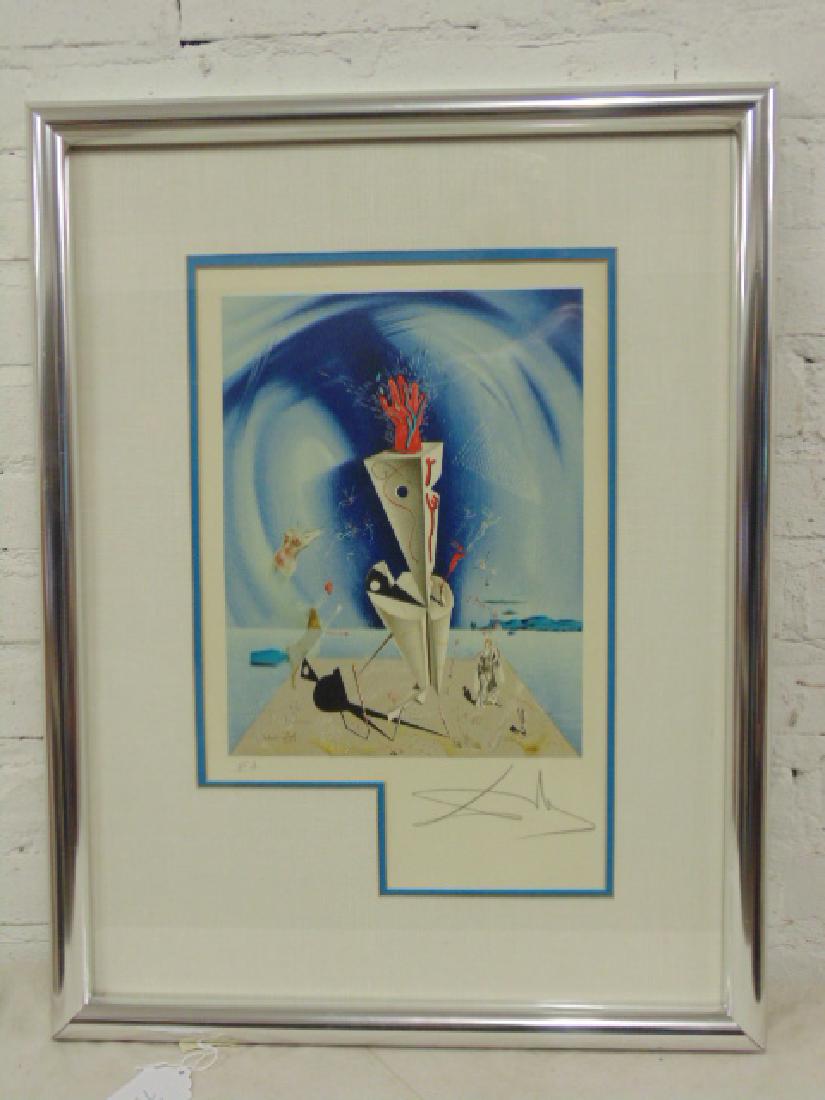 Salvador Dali lithograph, artist proof, "Apparatus in (1 of 7)