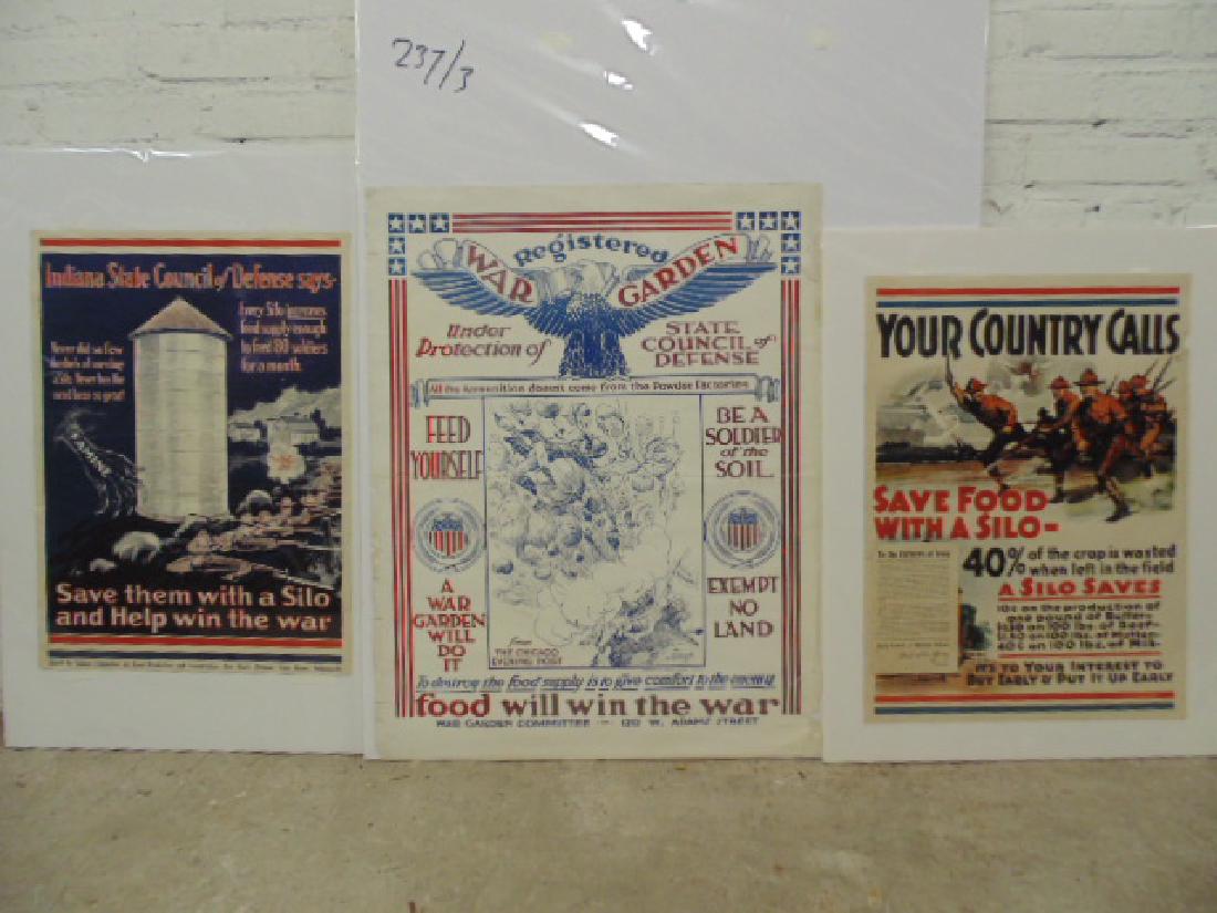 3 WW1 posters, food production & War Garden, including (1 of 10)