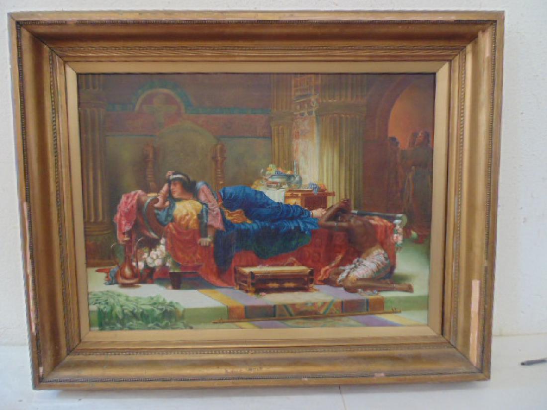 Painting, orientalist sgnd. H. Le Cren (1 of 6)