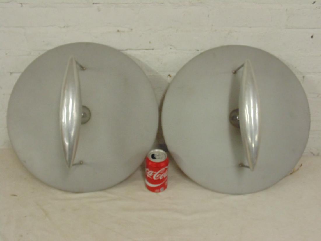 Pair contemporary mid Century style wall sconces, (1 of 5)